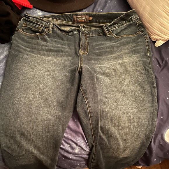 EUC Torrid PREMIUM STRETCH HIGH RISE CURVY SKINNY JEAN in size 20R - Picture 8 of 9